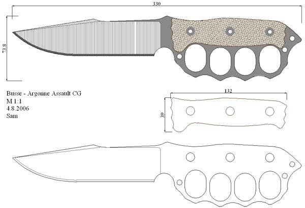 Чертежи Ножей С Размерами