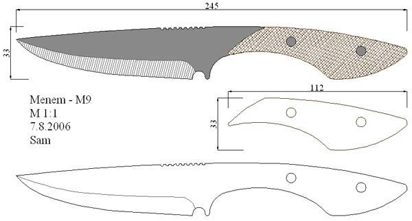 Охотничьи ножи своими руками фото чертежи с размерами